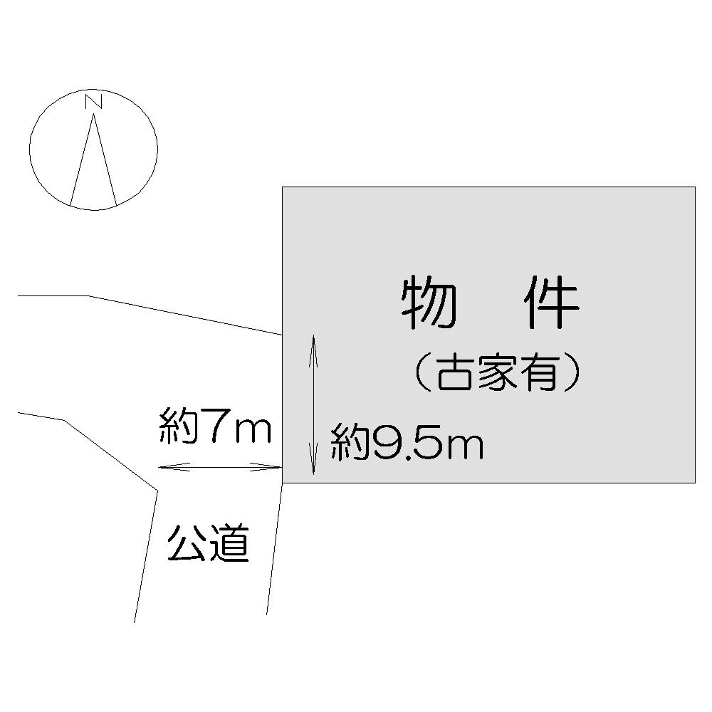 Compartment figure. Land price 7.8 million yen, Land area 264.35 sq m