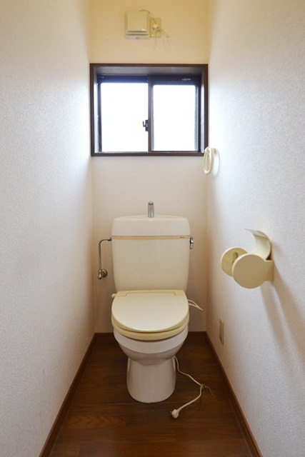 Toilet. It is a bright toilet! During the day, because not need electrical economic