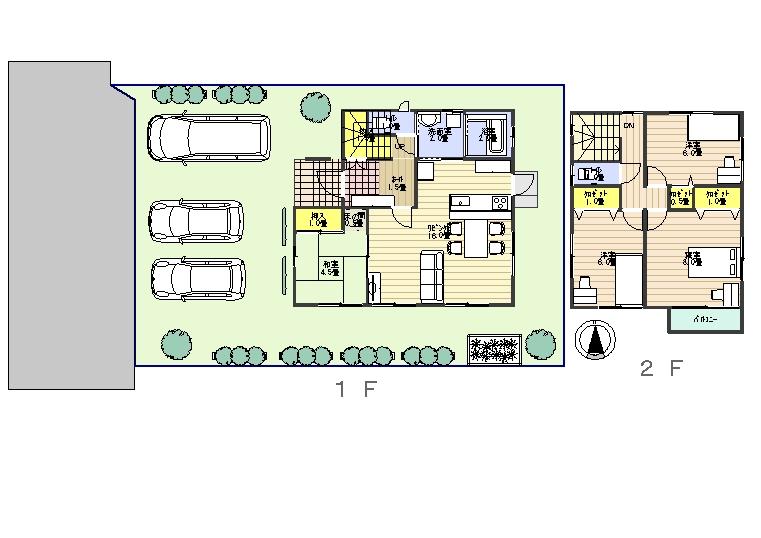 Other building plan example. Building plan example ((3) No. land) Building price 15.8 million yen, Building area 108.20 sq m