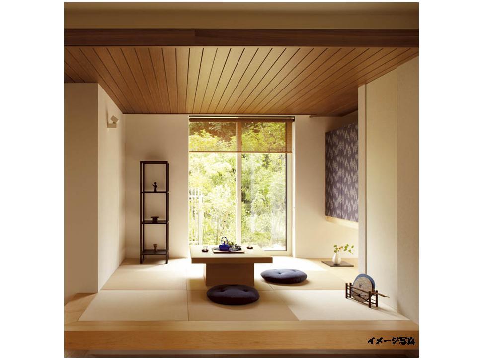 Building plan example (introspection photo). Is a Japanese-style room of contemporary indirect lighting is gentle harmony. 