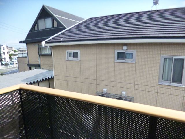 Balcony. Sunny nice veranda. 