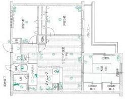 Floor plan. 3LDK, Price 8.8 million yen, Occupied area 67.08 sq m , Balcony area 7.12 sq m