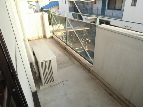 Balcony. Veranda is wide