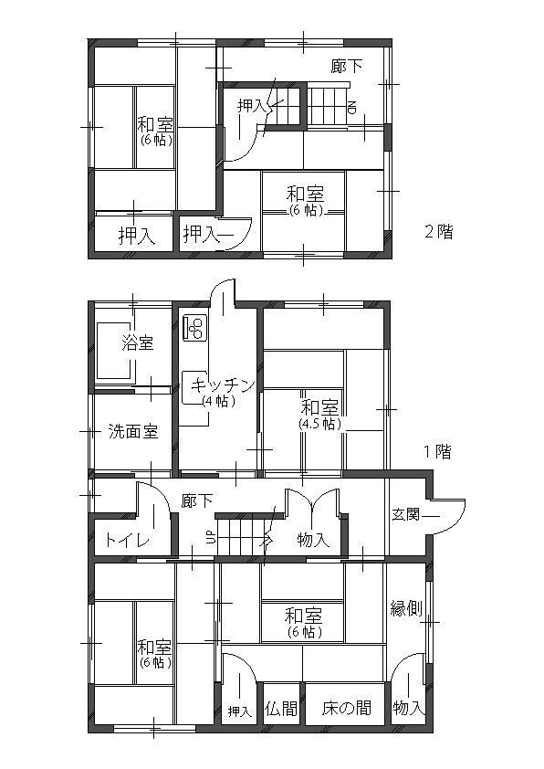 Floor plan. 22,800,000 yen, 5DK, Land area 143.36 sq m , Building area 106.44 sq m