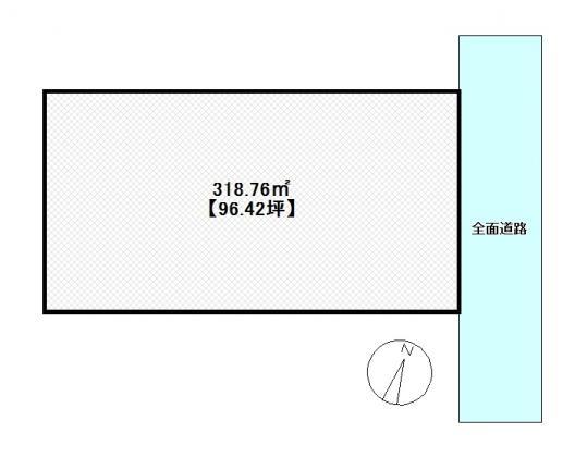 Compartment figure. Land price 8.68 million yen, Land area 318.76 sq m