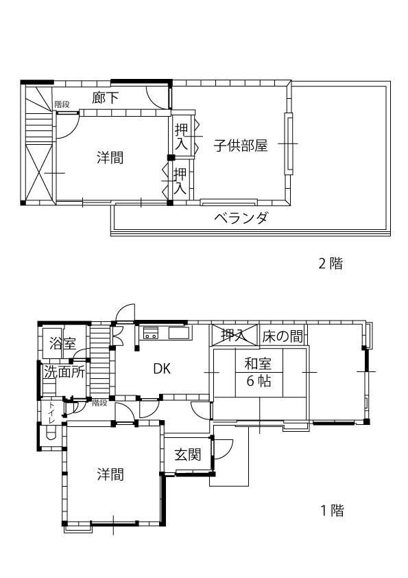 Floor plan. 10.8 million yen, 5DK, Land area 157.2 sq m , Building area 91.91 sq m