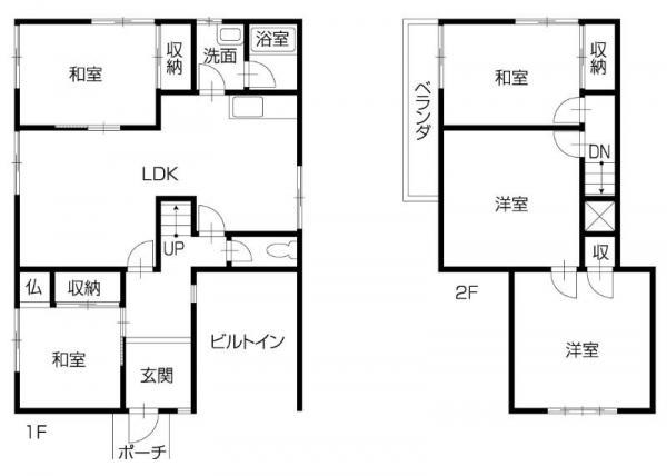 Floor plan. 12.8 million yen, 5LDK, Land area 168.47 sq m , Building area 109.83 sq m