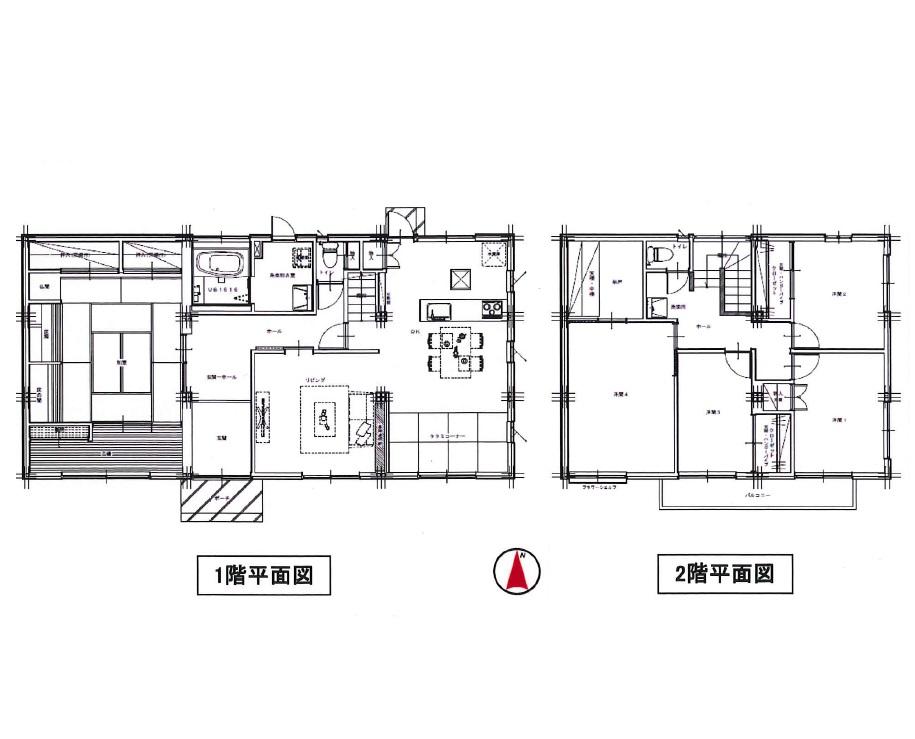 Floor plan. 37,800,000 yen, 5LDK + S (storeroom), Land area 268.82 sq m , Building area 172.96 sq m