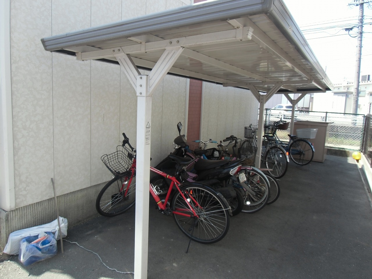 Other common areas. Covered bicycle parking stations