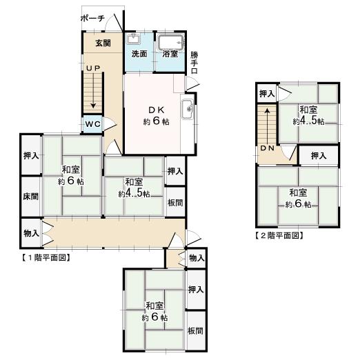 Floor plan. 13.2 million yen, 5DK, Land area 229.04 sq m , Building area 71.62 sq m