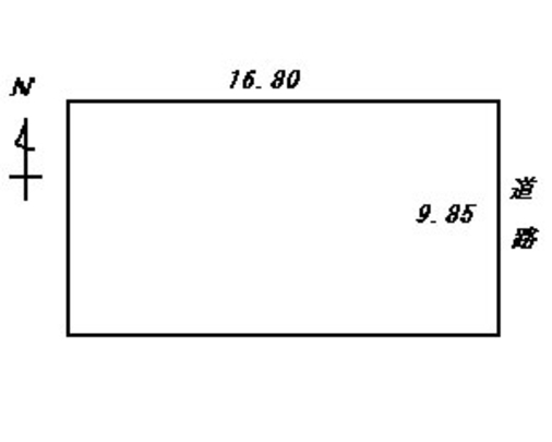 Compartment figure. Land price 12.5 million yen, Land area 165.48 sq m