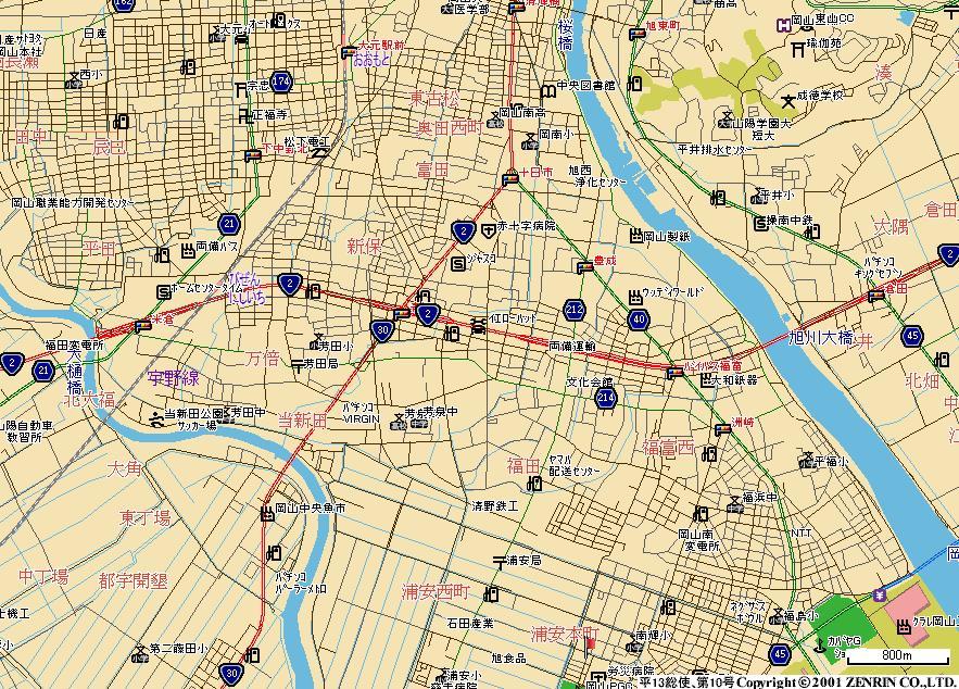 Local guide map. Wide area is a map.