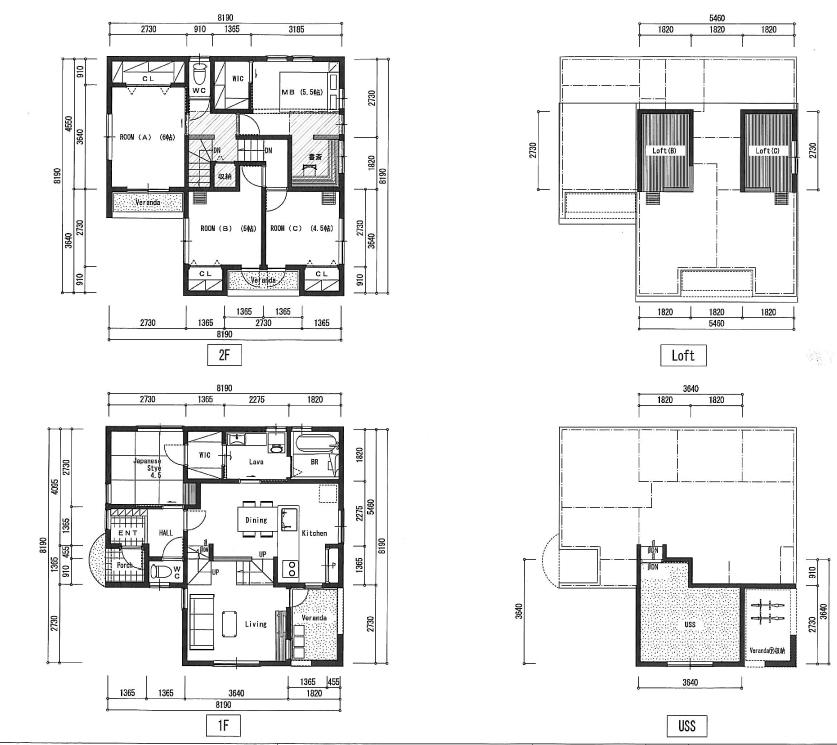 Floor plan. 27,700,000 yen, 5LDK + S (storeroom), Land area 143 sq m , Building area 118 sq m loft (3 tatami mats) + living room floor storage (6 mats)