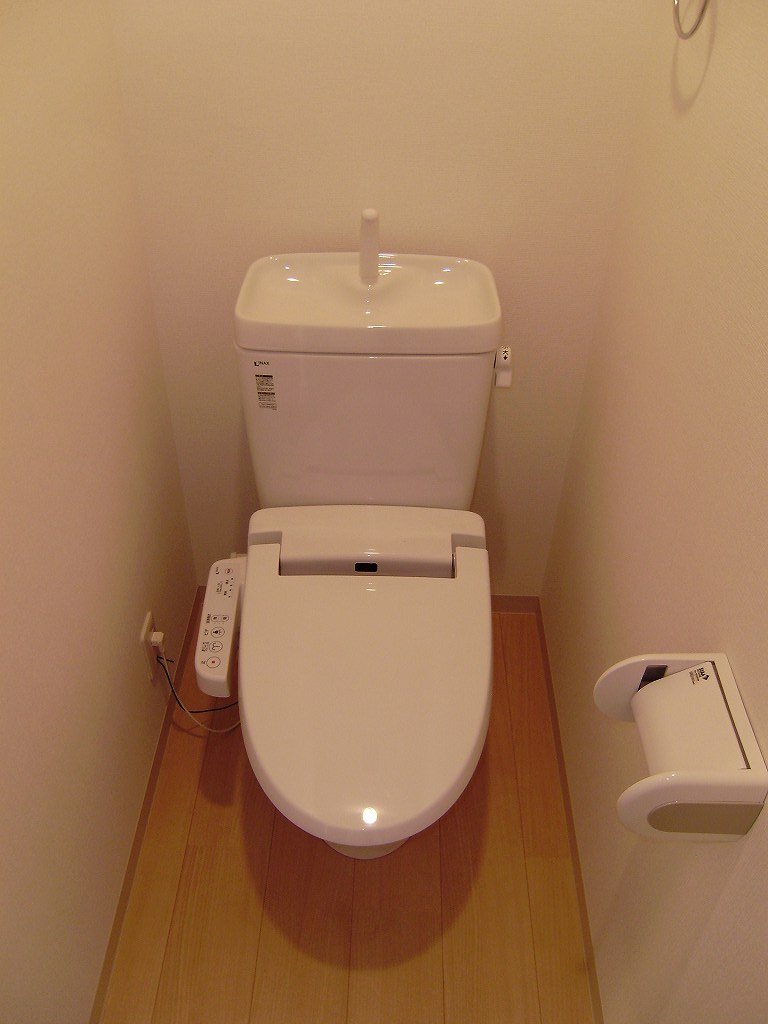 Toilet. Heated toilet seat