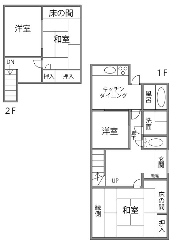 Floor plan. 19,800,000 yen, 4DK, Land area 249.2 sq m , Building area 91.91 sq m