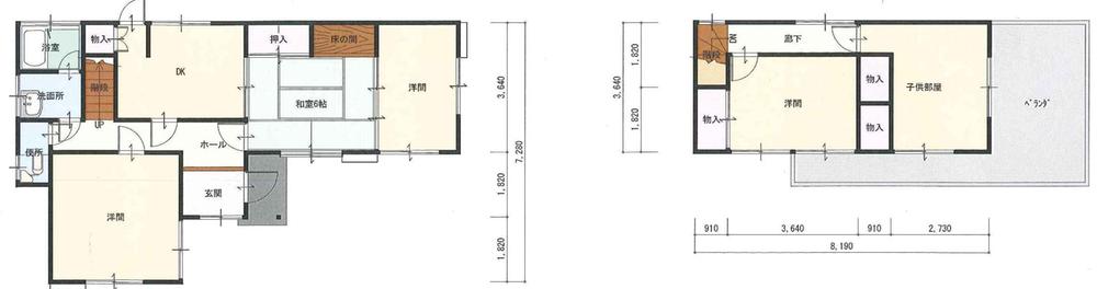 Floor plan. 11.8 million yen, 5DK, Land area 157.2 sq m , Building area 91.91 sq m