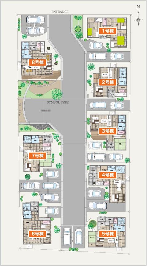 The entire compartment Figure. Owl Village Izumida Compartment Figure