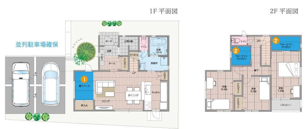 Floor plan. (No. 5 locations), Price TBD , 4LDK+S, Land area 126.95 sq m , Building area 101.85 sq m