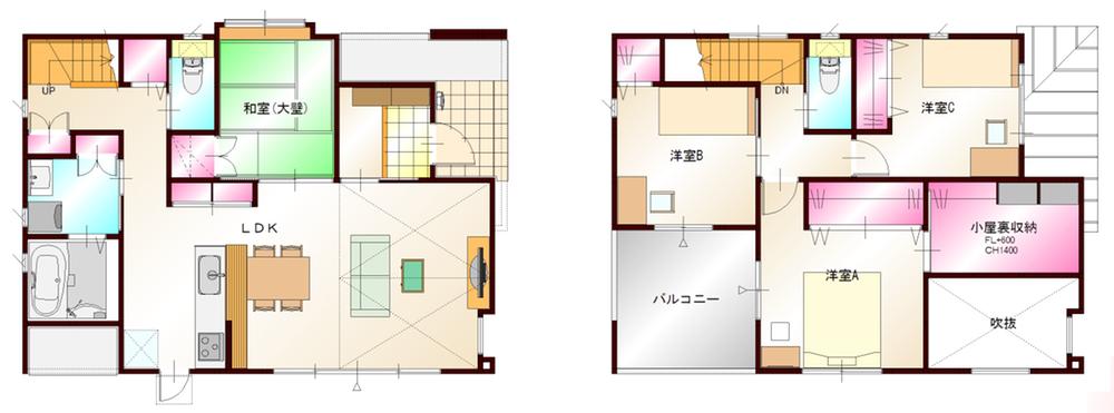 Floor plan. (No. 5 locations), Price 31,630,000 yen, 4LDK, Land area 162.04 sq m , Building area 103.68 sq m