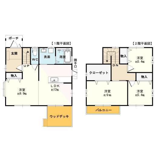 Floor plan. 23 million yen, 4LDK + S (storeroom), Land area 238.81 sq m , Building area 108 sq m