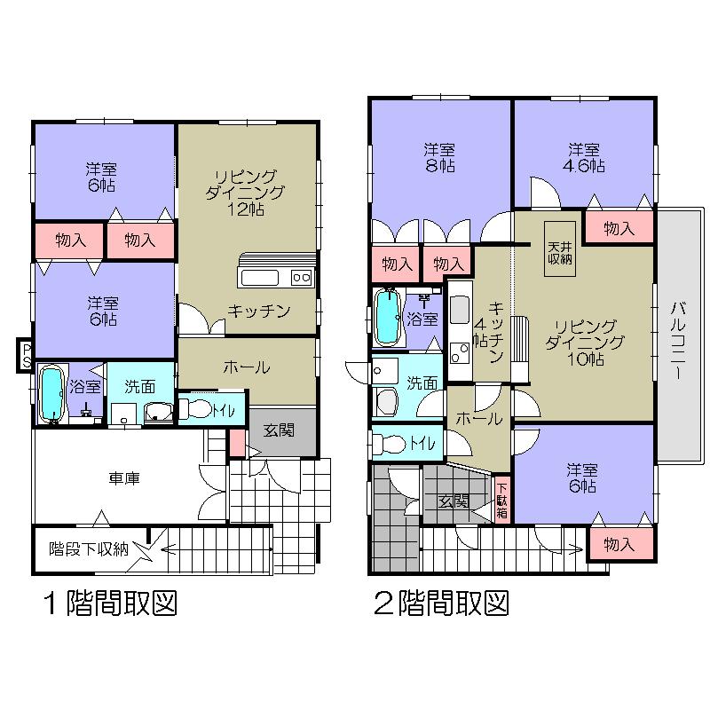 Floor plan. 28.5 million yen, 5LLDDKK, Land area 177.25 sq m , Building area 176.47 sq m