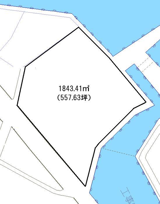 Compartment figure. Land price 35,140,000 yen, Land area 1,843.41 sq m