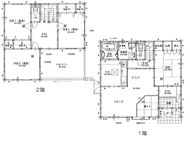 Floor plan. 24 million yen, 4LDK, Land area 198.35 sq m , Building area 110.12 sq m