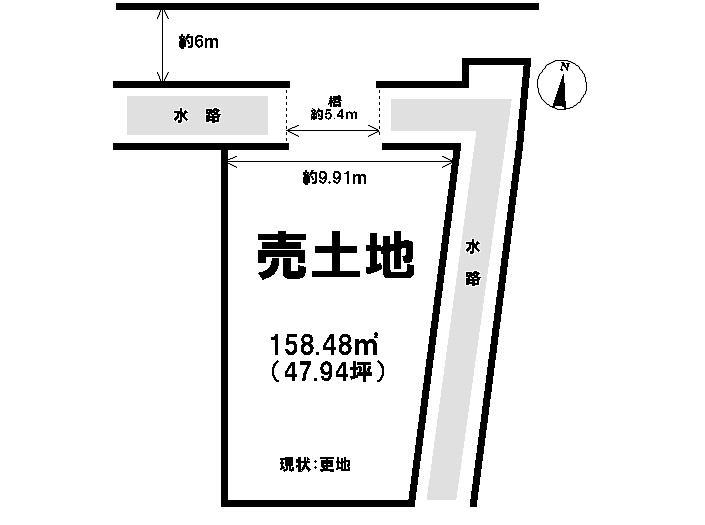 Compartment figure. Land price 8.8 million yen, Land area 158.48 sq m