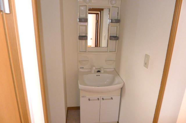 Wash basin, toilet. Shampoo dresser