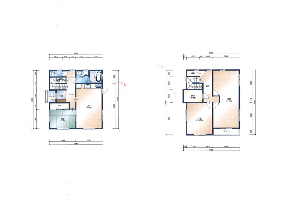 Floor plan. 24,800,000 yen, 4LDK + S (storeroom), Land area 220.45 sq m , Building area 121.39 sq m