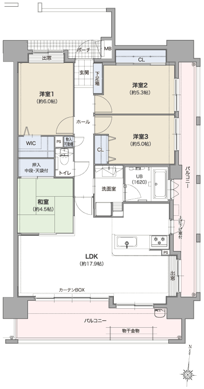 Floor: 4LDK + WIC, the occupied area: 86.43 sq m, Price: 26,800,000 yen ~ 29,200,000 yen