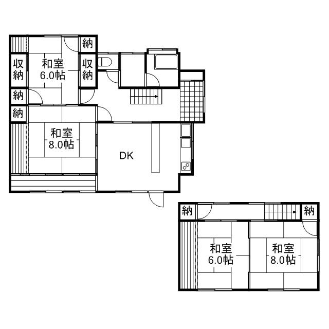 Floor plan. 21 million yen, 4DK, Land area 401.44 sq m , Building area 123.03 sq m