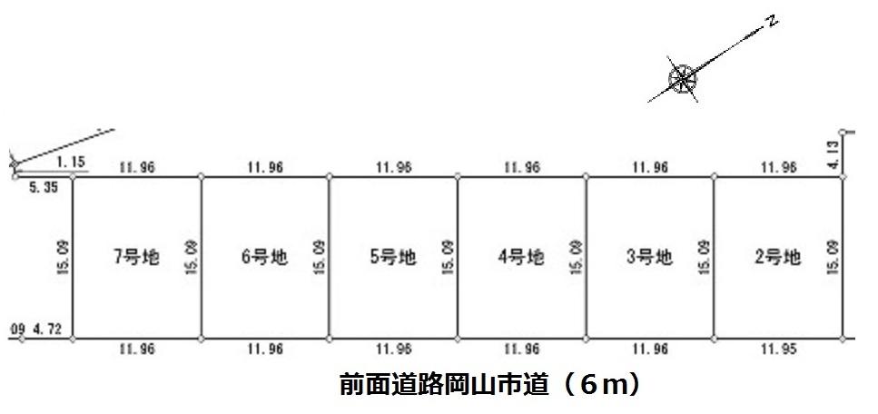 Compartment figure. Land price 8,992,000 yen, Land area 180.64 sq m