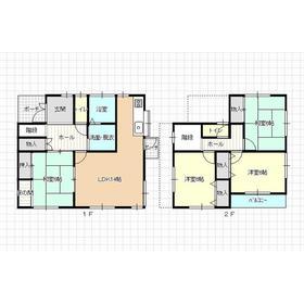 Floor plan. 11.5 million yen, 4LDK, Land area 137.27 sq m , Building area 100.61 sq m