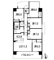 Floor: 5LDK, occupied area: 101.7 sq m, Price: 26.5 million yen ~ 30.5 million yen