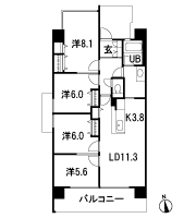 Floor: 4LDK, occupied area: 87.44 sq m, Price: 23.6 million yen ~ 27,100,000 yen