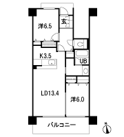 Floor: 2LDK, occupied area: 67.44 sq m, Price: 18.5 million yen ~ 21.6 million yen
