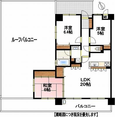 Floor plan. 3LDK, Price 23.8 million yen, Occupied area 81.52 sq m , Balcony area 19.14 sq m
