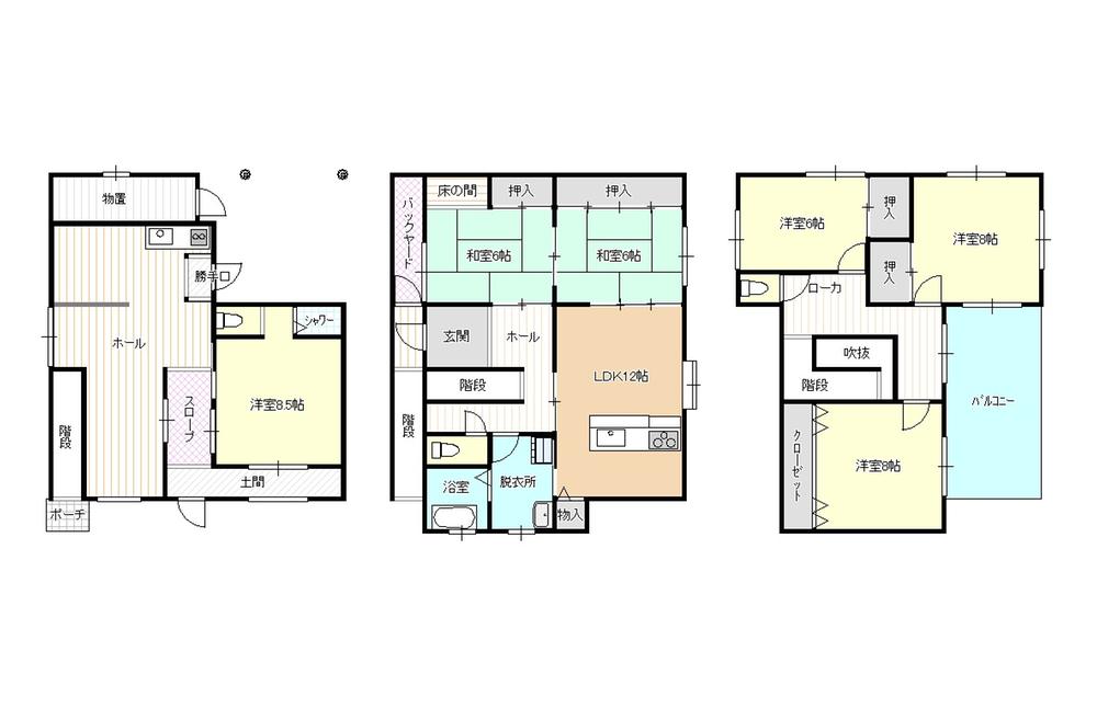 Floor plan. 16 million yen, 7LDK + S (storeroom), Land area 268.25 sq m , Building area 203.9 sq m
