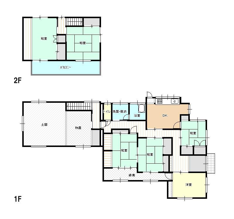 Floor plan. 17 million yen, 6DK + S (storeroom), Land area 625 sq m , Building area 183.07 sq m