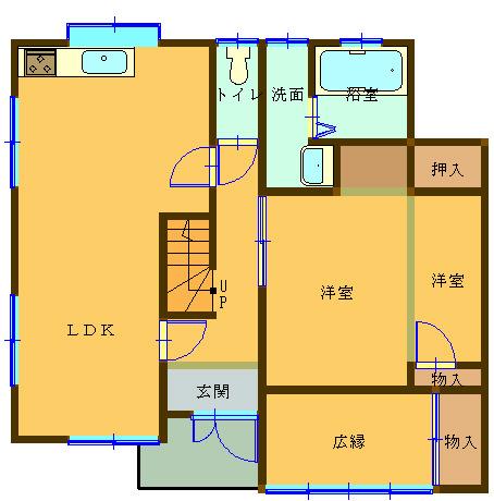Floor plan. 13.8 million yen, 3LDK, Land area 156.83 sq m , Building area 97.53 sq m