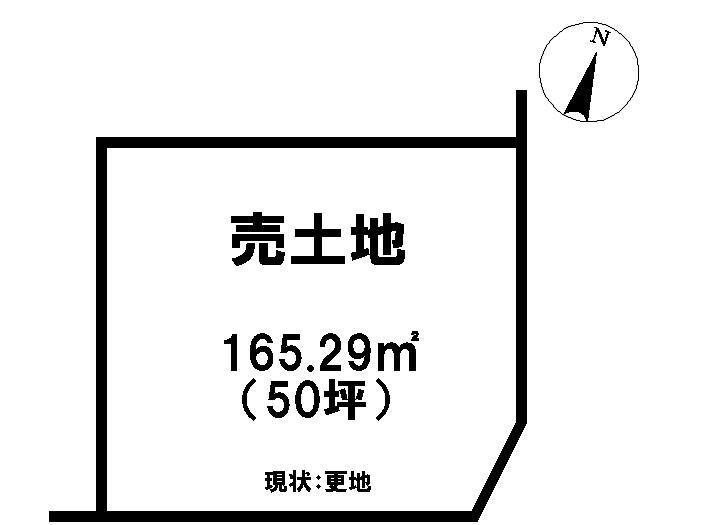 Compartment figure. Land price 7.4 million yen, Land area 165.29 sq m local land photo