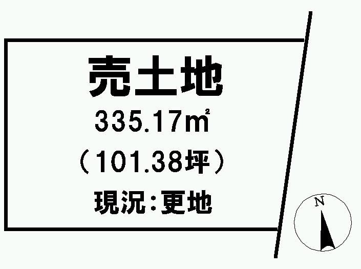 Compartment figure. Land price 10.4 million yen, Land area 335.17 sq m