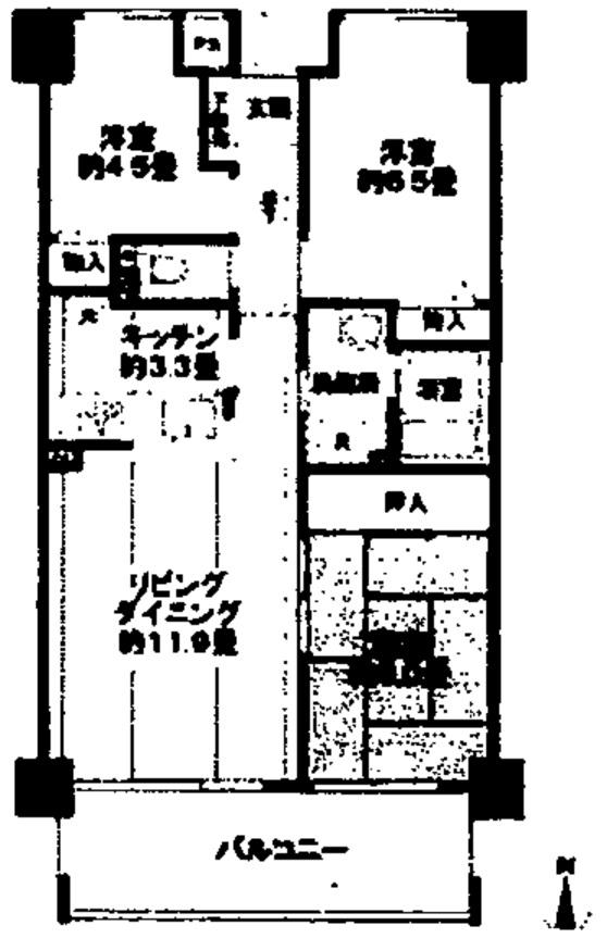 Floor plan. 3LDK, Price 9.2 million yen, Occupied area 69.23 sq m , Balcony area 10.49 sq m