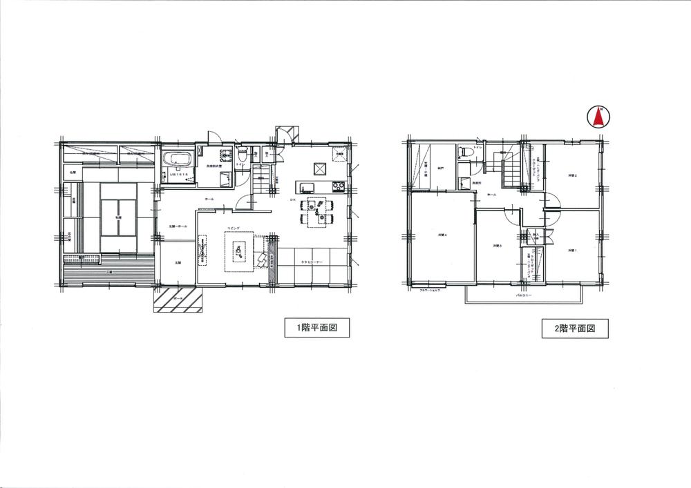 Floor plan. 37,800,000 yen, 5LDK + S (storeroom), Land area 268.82 sq m , Building area 172.96 sq m Floor