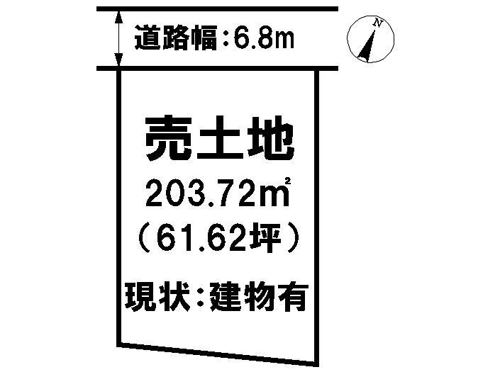 Compartment figure. Land price 12.7 million yen, Land area 203.72 sq m