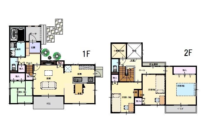 Floor plan. 25,850,000 yen, 4LDK, Land area 162.44 sq m , Building area 108.16 sq m
