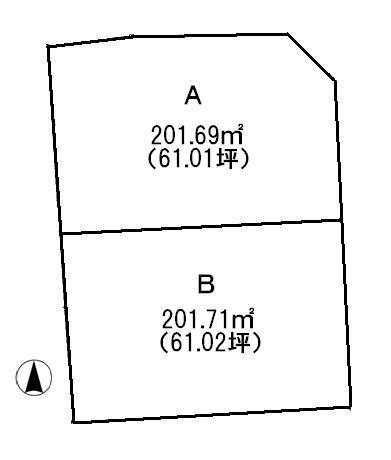 Compartment figure. Land price 11.2 million yen, Land area 201.71 sq m