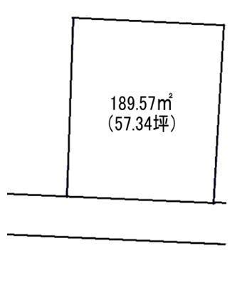 Compartment figure. Land price 8.6 million yen, Land area 189.57 sq m