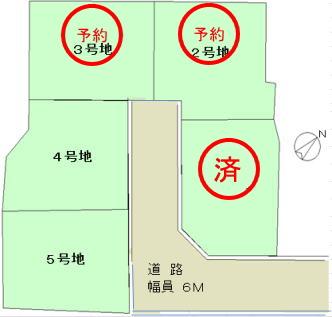 Compartment figure. Land price 7,065,000 yen, Land area 155.62 sq m